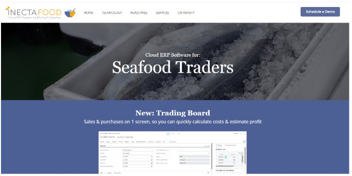 ecommerce seafood landing page