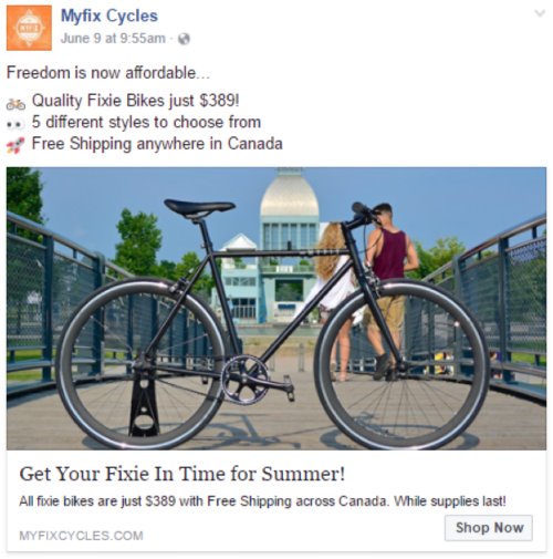 9 Ways to Optimize eCommerce Conversion Rate by Traffic Source ad with bike