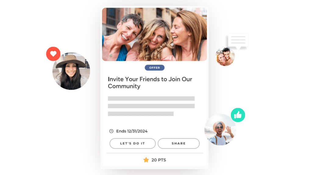 Refer-a-Friend Campaigns empower and incentivize community members to invite friends and family to join an online brand community