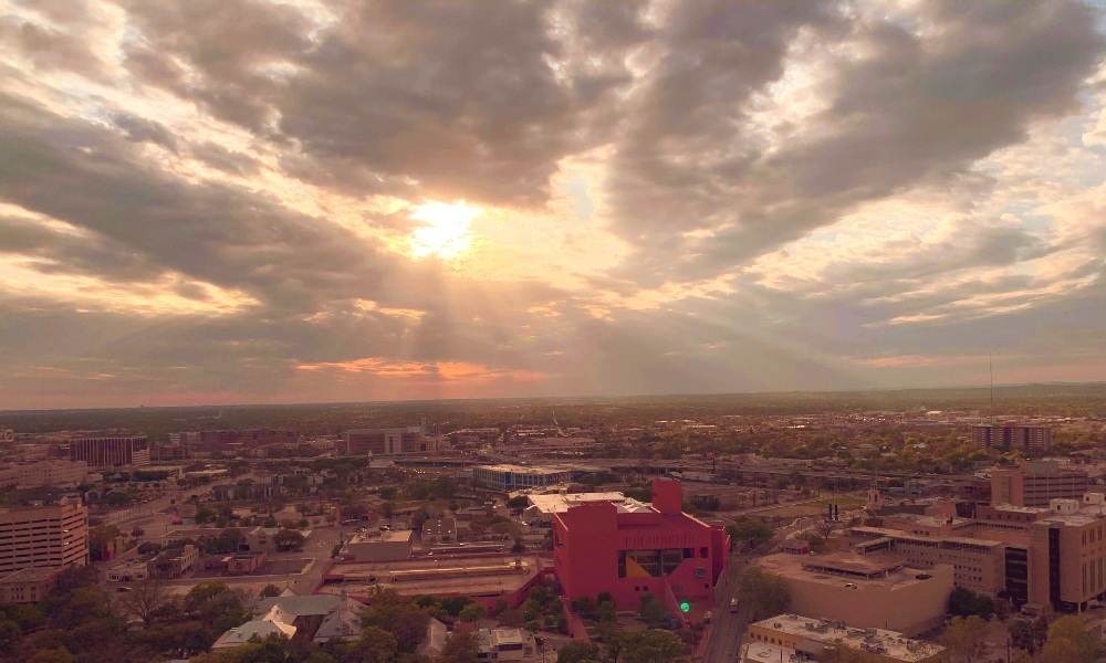 Sunset over Downtown San Antonio - Year in Review for TINT