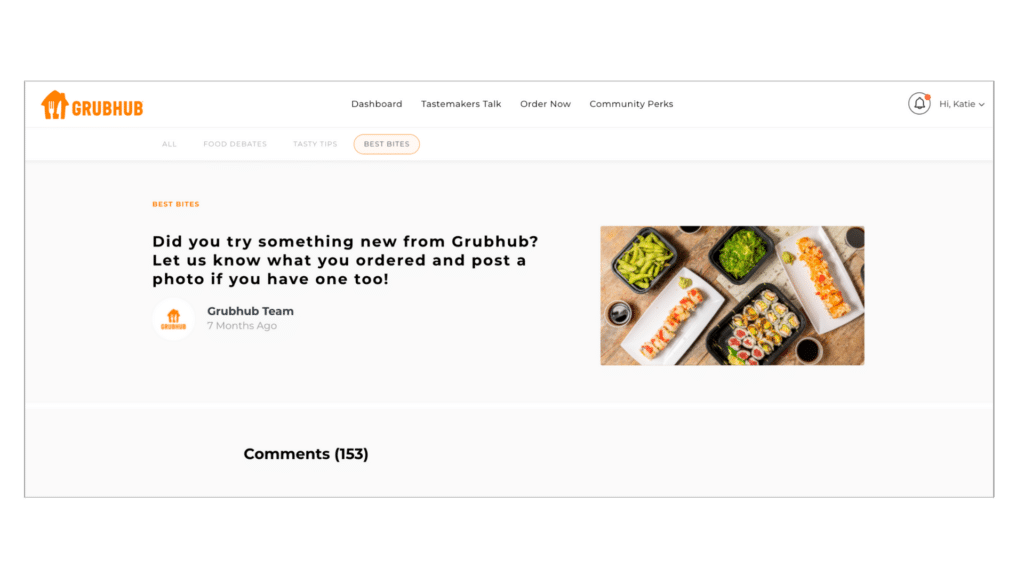 Discussion in the Grubhub Tastemakers Community