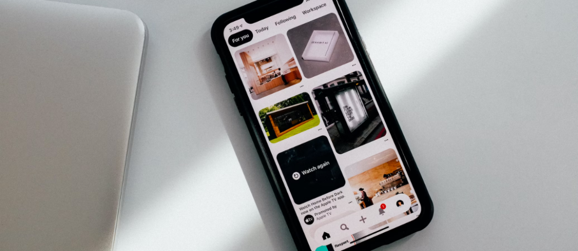 Pinterest on a cellphone
