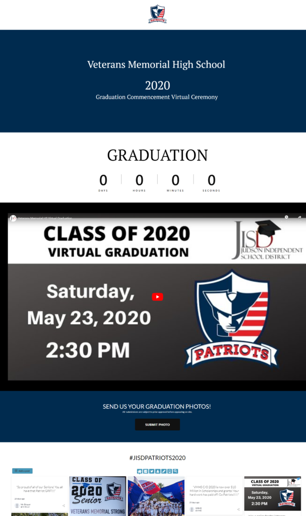 High School Virtual Graduation Sample