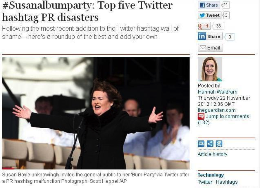 When you pick a hashtag consider all the ways the language can be perceived.