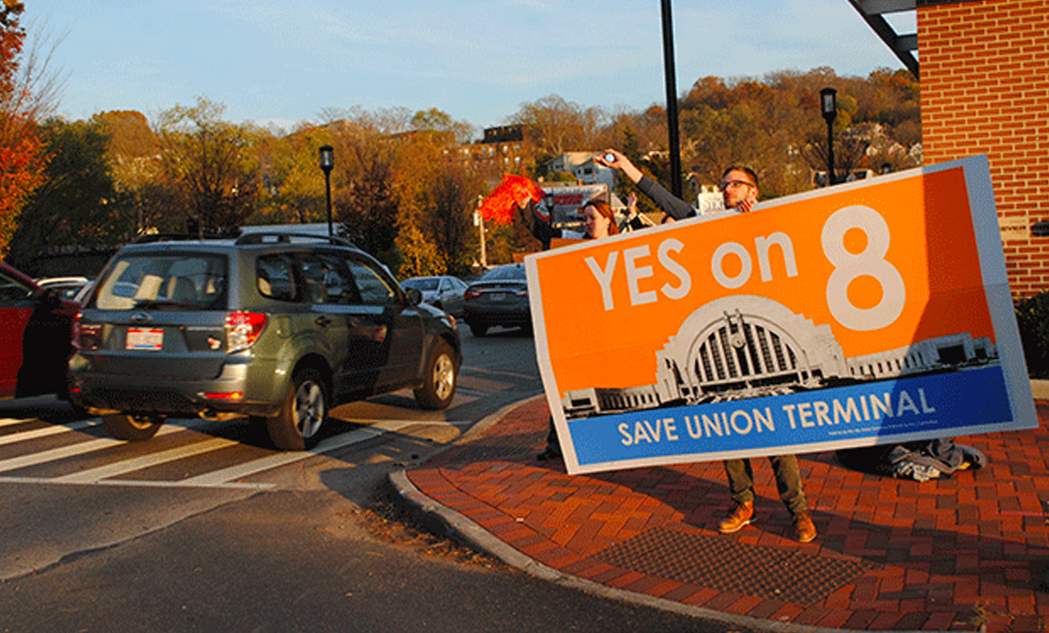 #VoteYesUT, #VoteYeson8, Union Terminal, The National Trust for Historic Preservation, Saving Places and Preservation Nation