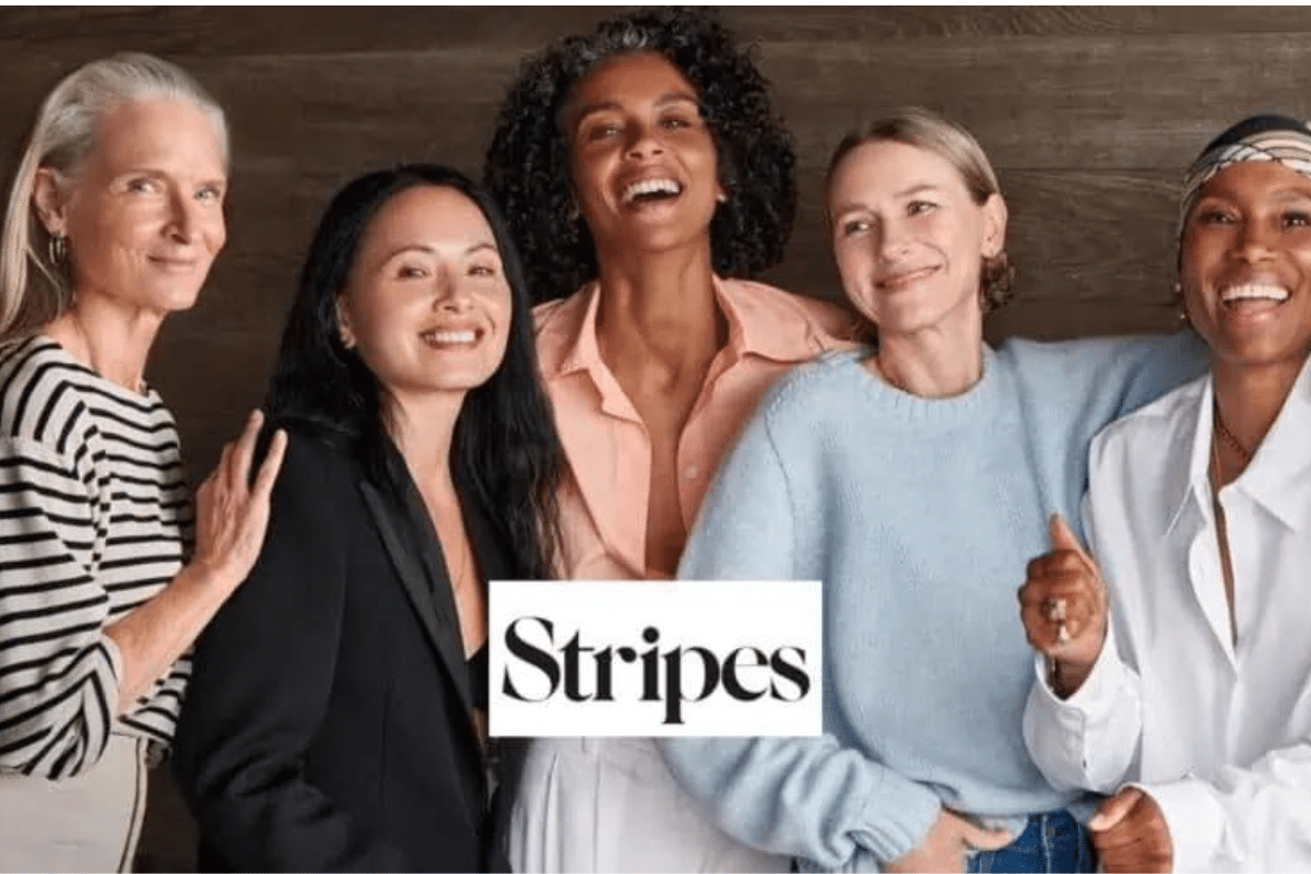 Stripes Community - Image of four women with Stripes logo
