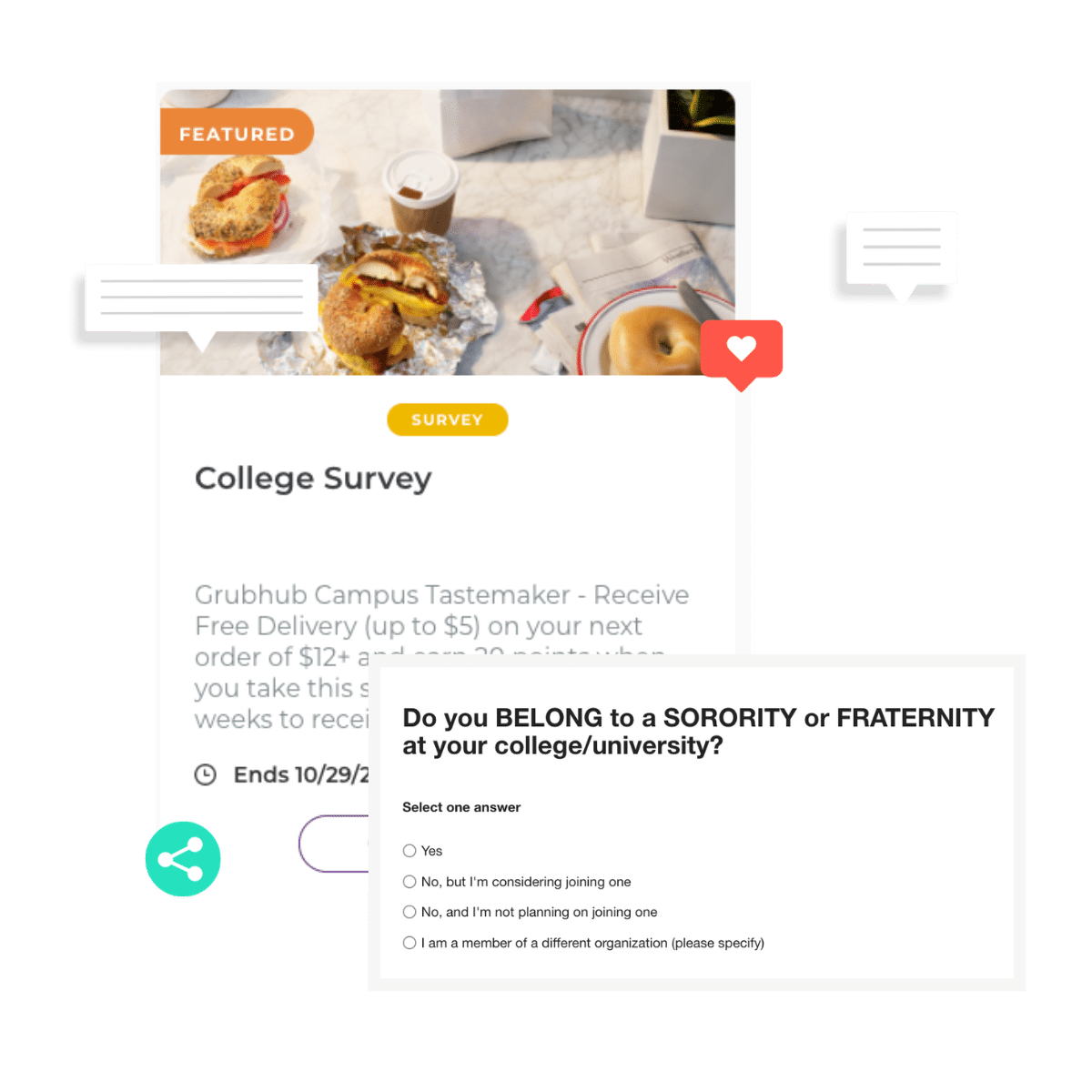 College survey by Grubhub