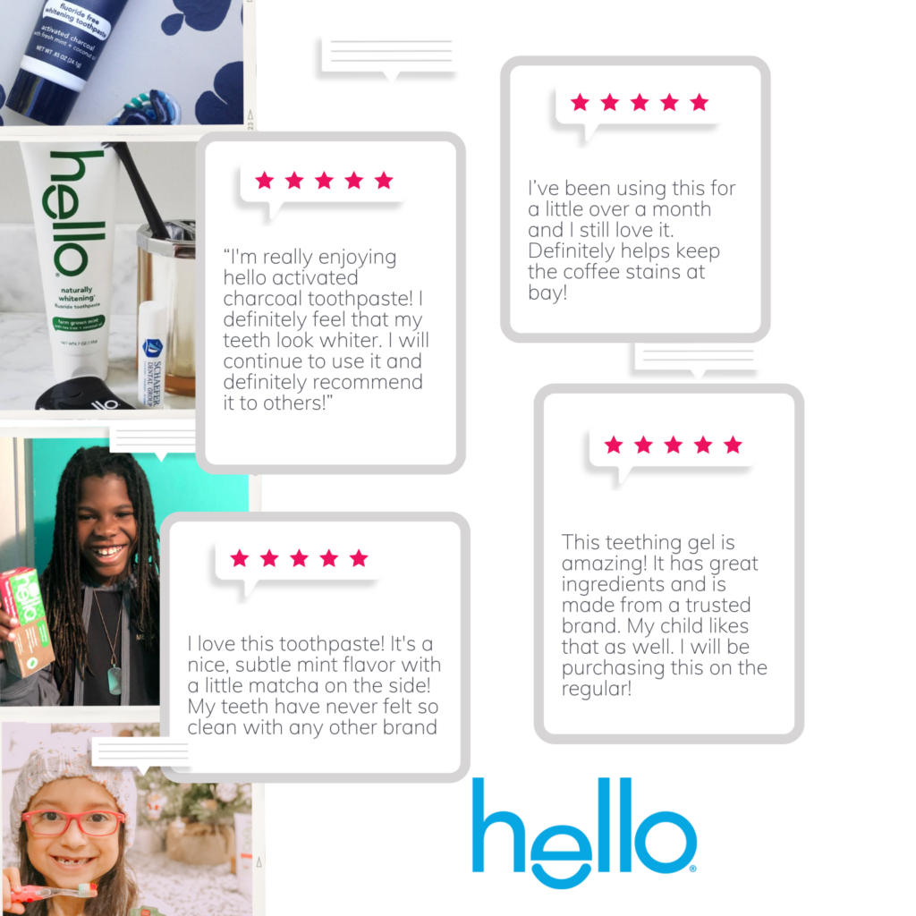 reviews and UGC from the hello friends community
